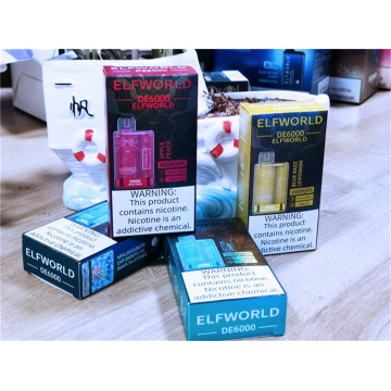 New Design ElfWorld DE6000 Disposable Vape