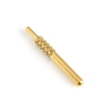 Shaft Post Brass Copper Turned With Knurl Step