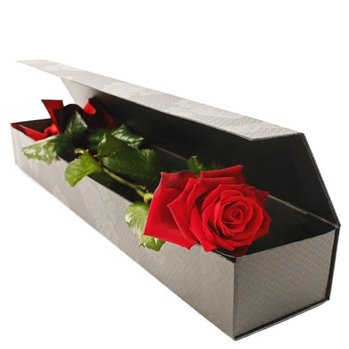 Clear Custom Rectangle Flower Paper Box