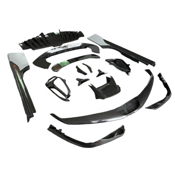 OEM Style Dry Carbon Fiber Body Kit for Ferrari SF90: Enhance Your Car's Aesthetic with Custom Front Lip, Rear Diffuser, Spoiler, and Side Skirts