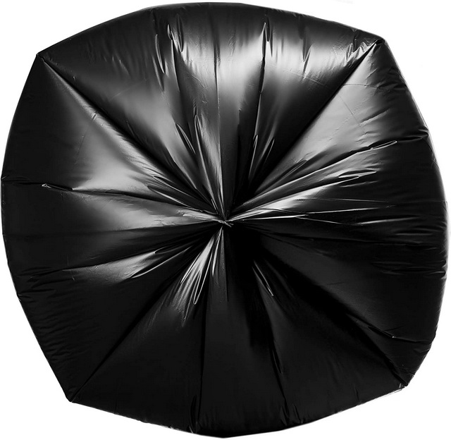 Big Black Plastic Folding Household Trash Kitchen Hanging Contractor Small Garbage Bag