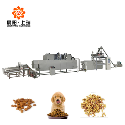 Extrudeuse d&#39;aliments pour chiens faisant la ligne de production de machine