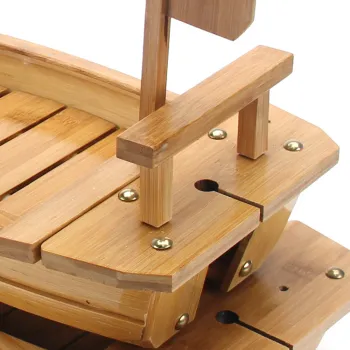 Wooden Sushi Boat Serving Tray for Restaurants and Homes
