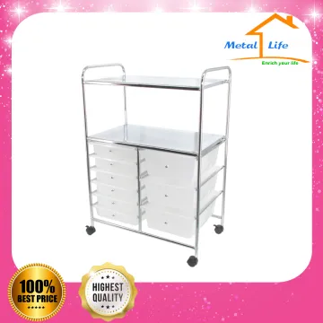 Fashionable multi-purpose salon trolley carts