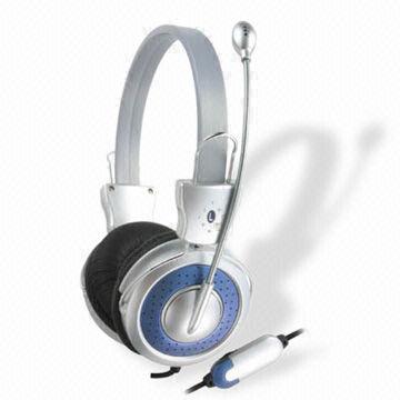 Wired Computer Headphone with Mic Frequency Range of 30 to 16,000Hz