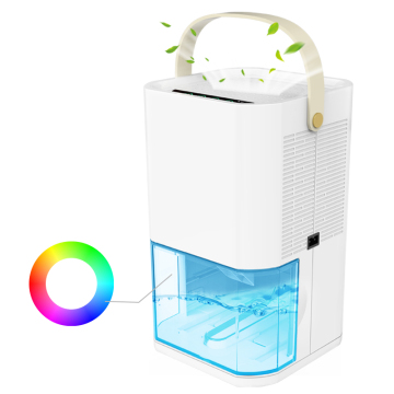 Compact Portable Dehumidifier with LED Night Light and Timer