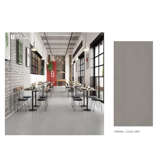 Foshan Grey Porcelain Tile 60x120 for Hotels, Malls, and Stations