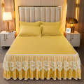 High quality solid ice cane bedskirt for home