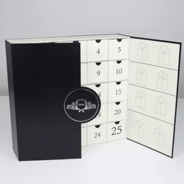 Luxury advent calendar box custom printing 25 days
