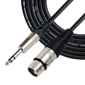 OEM Factory Professional RoHS OFC Female XLR to 1/4 Inch Microphone Cable