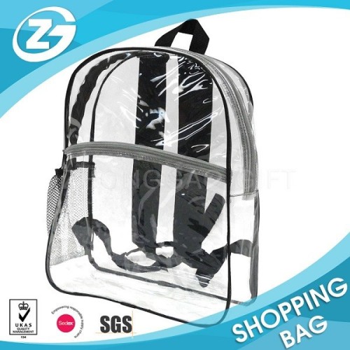 Clear Pvc School Bag Seethru Backpack, High Quality Clear Pvc School