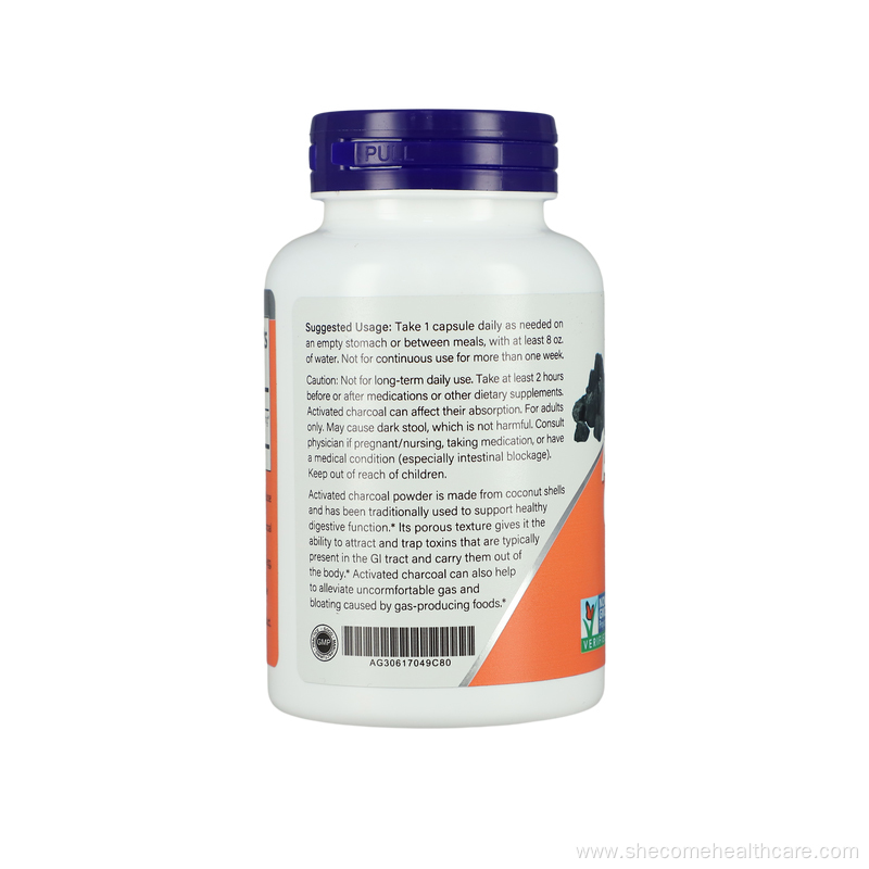 Activated Charcoal Detox Support Activated Charcoal Capsules