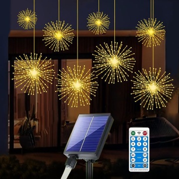 Copper Wire Starburst LED Lights for Wedding and Christmas Decorations