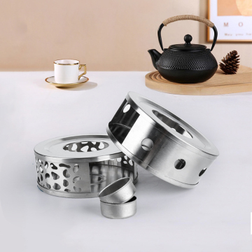 Stainless Steel Teapot Warmer with Hollow Heating Base