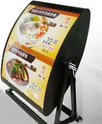 high brightness double sided easy change photo fast food KFC menu light box