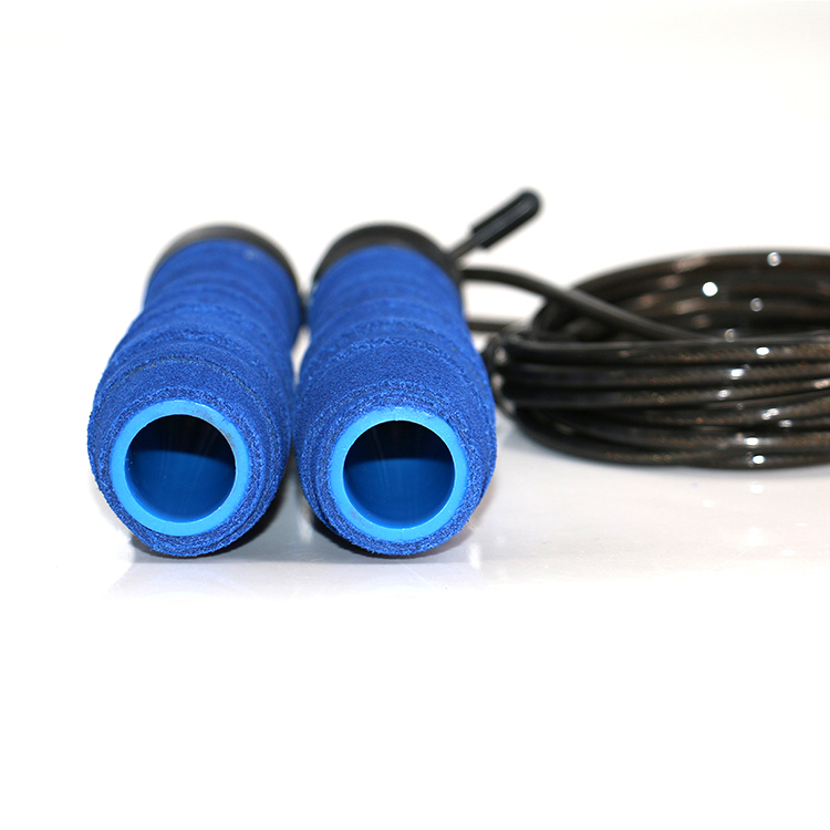 surge long handle high quality retractable plastic pvc leather magnetic jump rope