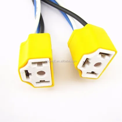 H4 LED Headlight Ceramic Connector Plug Socket Wiring Harness