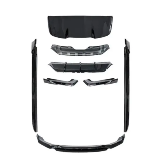 F15 Black Knight Style Gloss Black Car Front Lip Rear Diffuser Side Skirt Vents Spoiler Body Kit for BMW X5