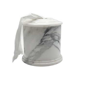 Nordic Black Natural Marble Napkin Box for Luxury Modern Bathrooms and Restaurants