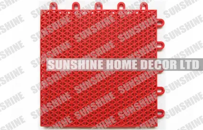 Polypropylene Bathroom Interlocking Indoor Sports Flooring , Tennis Court Surfaces