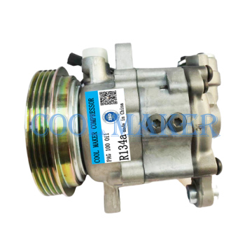 Subaru Sambar AC Compressor Models: 506021-6160, 506021-7120, 5060217120, 73111-TC030, 73111TC030, DKV07G