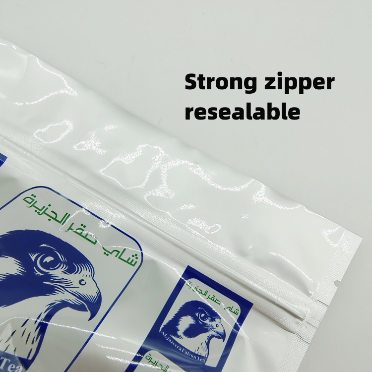 food packaging pouch with zipper