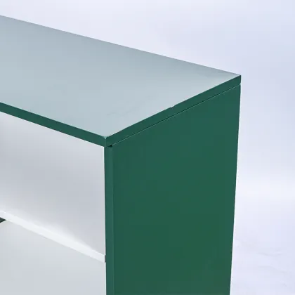 Natural wood bookcase organizer