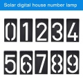 Solar Number Door Plate Lighting Outdoor