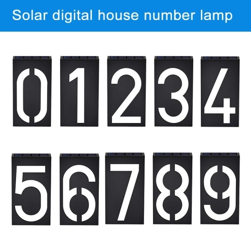 Solar Number Door Plate Outdoor Lighting