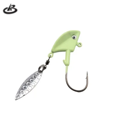 Premium Fishing Gear: Glow Crappie Jig Heads, Swim Bait Hooks, Willow Blade Spinners, and High-Quality Fishing Baits