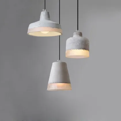 Modern Wabi Sabi Resin Microcement Chandelier for Kitchen and Bedroom
