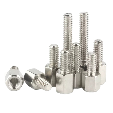 Brass Nickel-Plated Screws for Chassis, Motherboard, and Copper Column Isolation: #4 Hexagonal Bolts