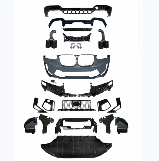 BMW X3 Surround G01LCI & F97X3M Customization: Front Bumper Assembly, Rear Lip, and Four Out Tailpipe Kit