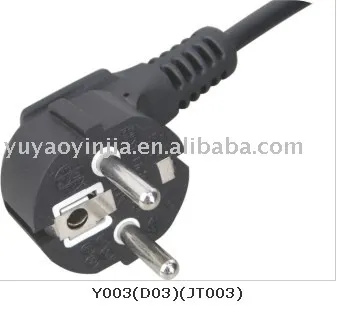 Euro power cords / German Schuko plug/ European power cords(VDE approval)