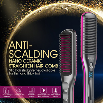 Hair straightener comb for women