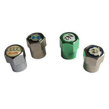 Branded Metal Tire Valve Cap, Customized Logos are Accepted