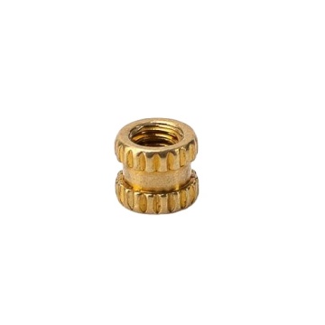 M2.5 Threaded Inserts Nuts for Wood Fasteners Types Brass Knurled Embedded Hole Copper Nut Passivated Hex Nut Mining Application