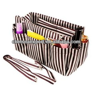 sTripe 600D multi-functional travel organizer bag with compartments