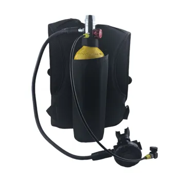 Portable 2L Scuba Tank Kit with Backpack and Regulator