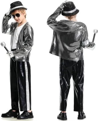 Dance Star Costume for Kids 80s Disco Cosplay