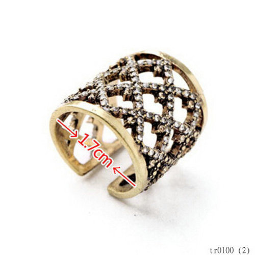 Best selling wholesale gold diamond jewellery cuff rings