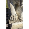 Antique Style Stone Lion Statue for Outdoor Use