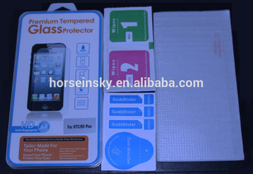2015 Premium Ultra Clear HD Tempered Glass Screen Protector for HTC One M9 Plus