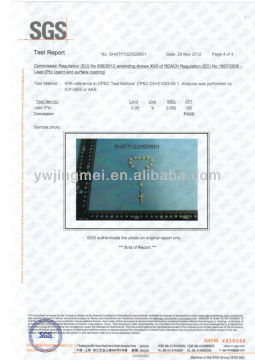 Rosary Decade SGS Test Report