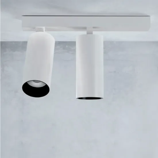 Adjustable White Gold Black Ceiling Spotlights - 360 Degree Surface Mounted Down Lighting