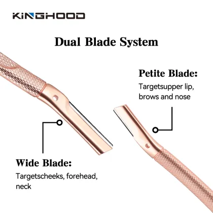 Eco-Friendly Stainless Steel Eyebrow Knife for Facial Hair Trimming
