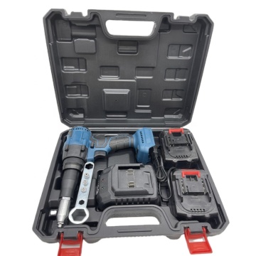 2.4-4.8mm 21V Φορητό Εργαλείο ασύρματου πριτσίνου: ηλεκτρικό πιστόλι με καρύδι μπαταρίας με φως LED και σετ μπαταριών 2PCS 2.0AH
