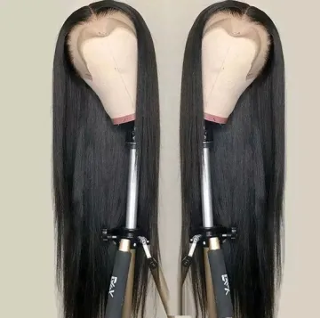 180% Density Human Hair Wigs Brazilian Remy Straight Hair Lace Front Wig All Colors With Baby Hair For Black Women