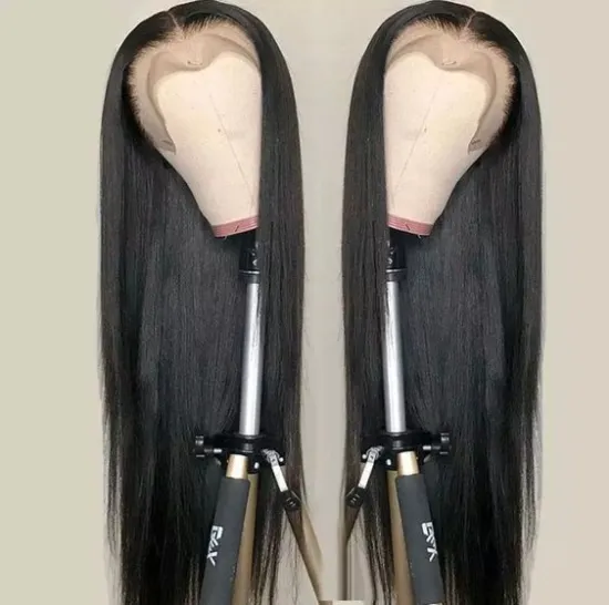 180% Density Human Hair Wigs Brazilian Remy Straight Hair Lace Front Wig All Colors With Baby Hair For Black Women