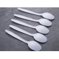 White Disposable Plastic Spoon